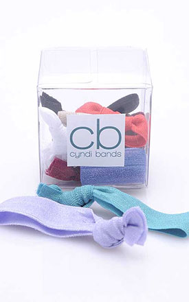 Cyndi Bands Gift Cube Of 10 Elastic Hair Ties