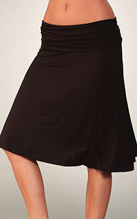 Three Dots Viscose Fold Over Skirt