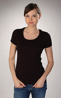 Three Dots Short Sleeve Scoop