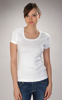 Three Dots Short Sleeve Scoop