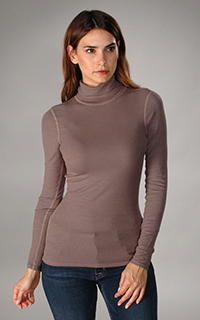 Three Dots Ribbed Viscose Turtleneck