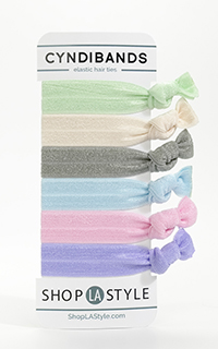 Cyndi Bands Elastic Hair Ties Set of 6