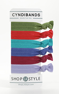 Cyndi Bands Elastic Hair Ties Set of 6
