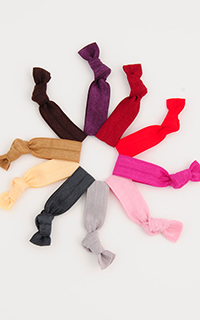 Cyndi Bands Elastic Hair Ties Set of 10