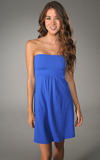 Susana Monaco Pocket Strapless Tube Dress