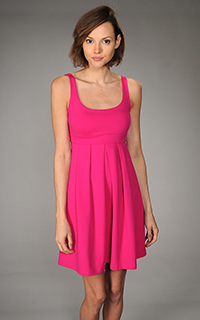 Susana Monaco Supplex Tank Pleat Dress
